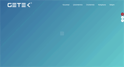 Desktop Screenshot of getek-tr.com